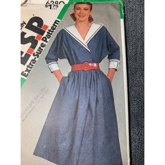 Simplicity Misses Dress Sewing Pattern sz 12 - 16 6280 - uncut - Picture 2 of 11